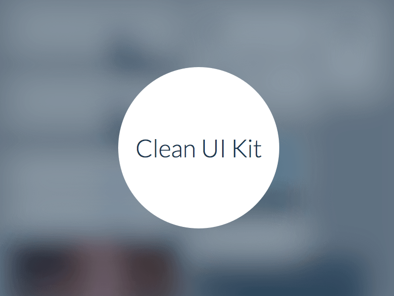 Clean UI KIT DEMO Sketch Recurso